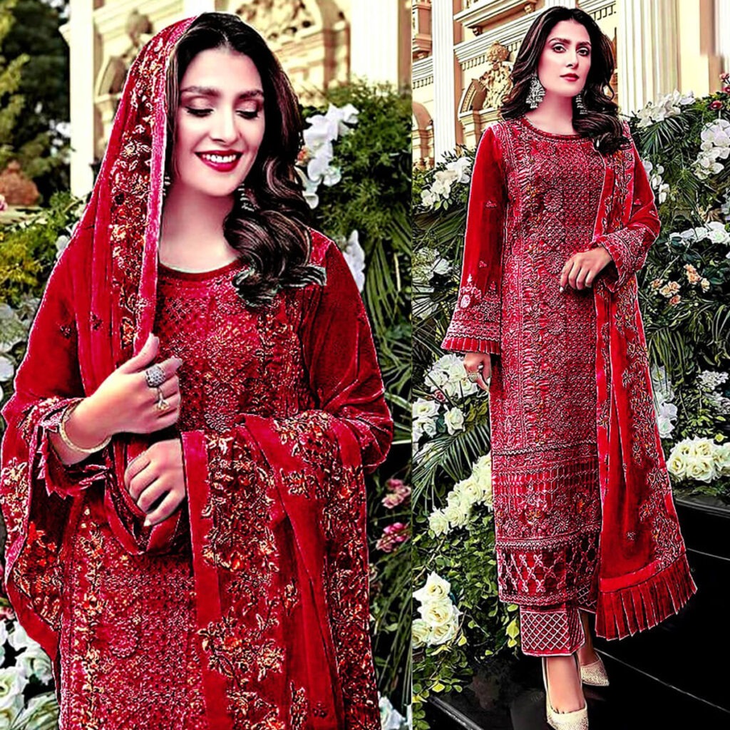 Semi –Stitched Soft Georgette Embroidery Work