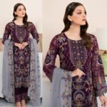 Soft Georgette & Embroidery With Sequence Work