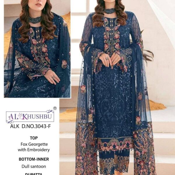 Soft Georgette & Embroidery With Sequence Work