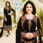 Semi –Stitched Soft Georgette Embroidery Work