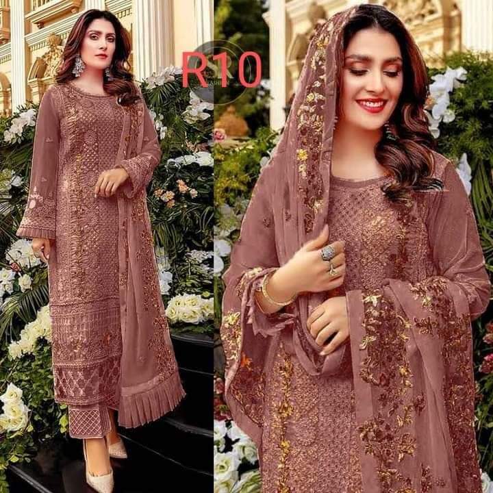 Soft Georgette & Embroidery work