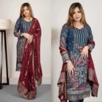 Soft Georgette & Embroidery With Sequence Work