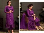 Semi –Stitched Soft Georgette Embroidery Work