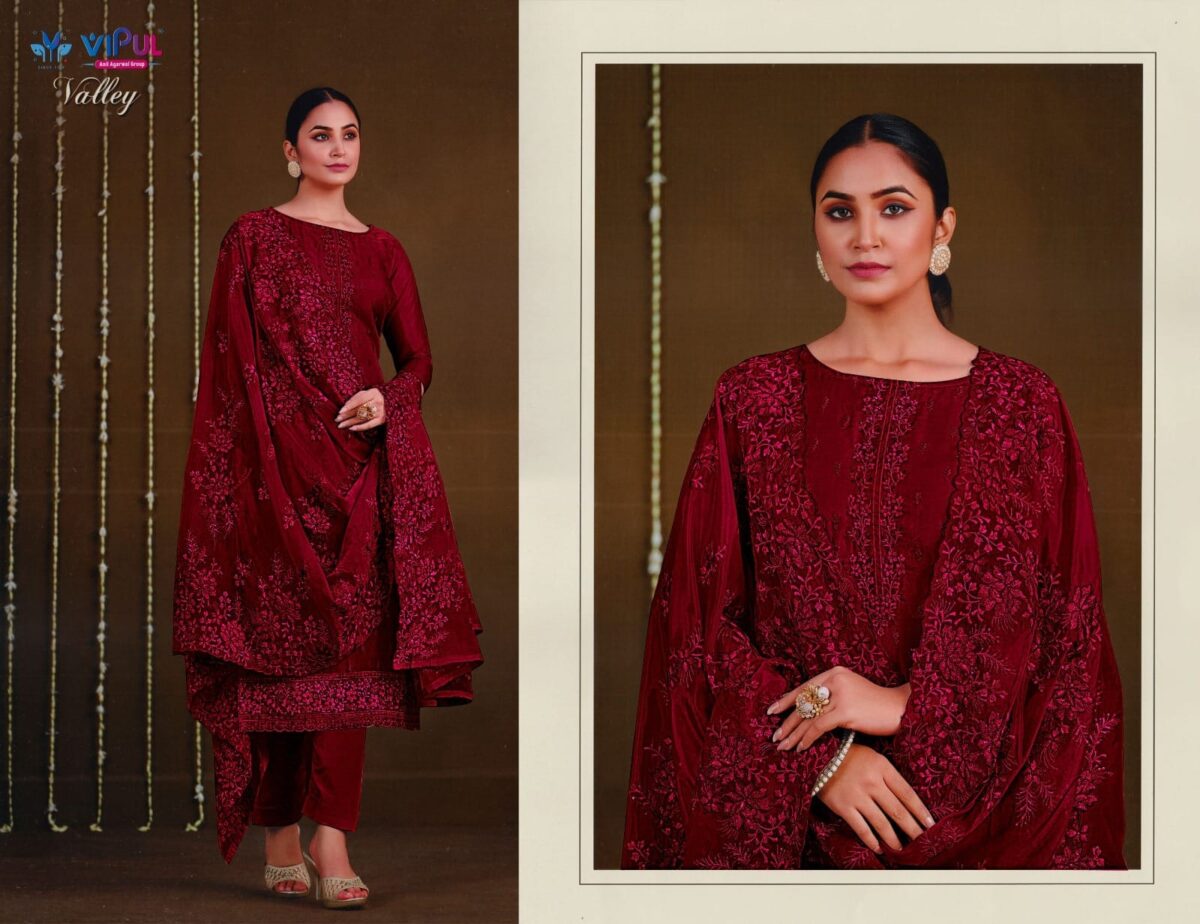 Soft Georgette & Embroidery With Sequence Work