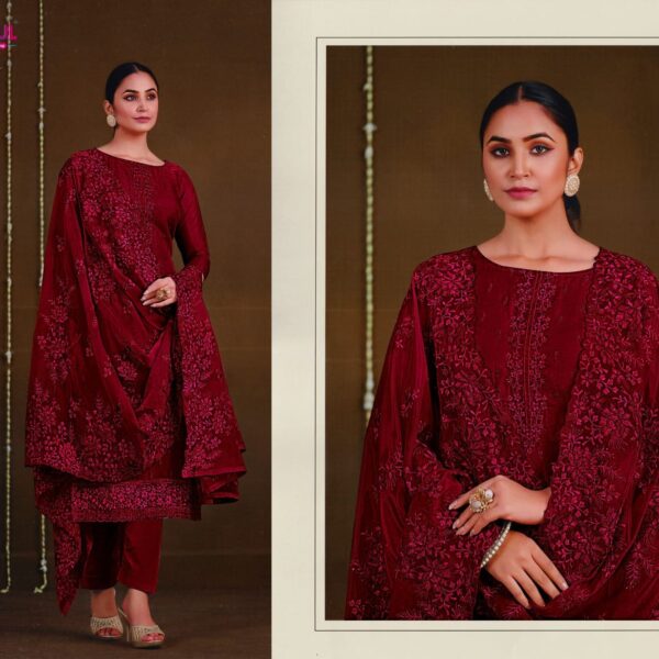 Soft Georgette & Embroidery With Sequence Work