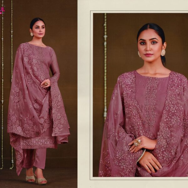 Soft Georgette & Embroidery With Sequence Work