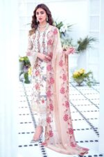 Semi –Stitched Soft Georgette & Embroidery With Sequence Work