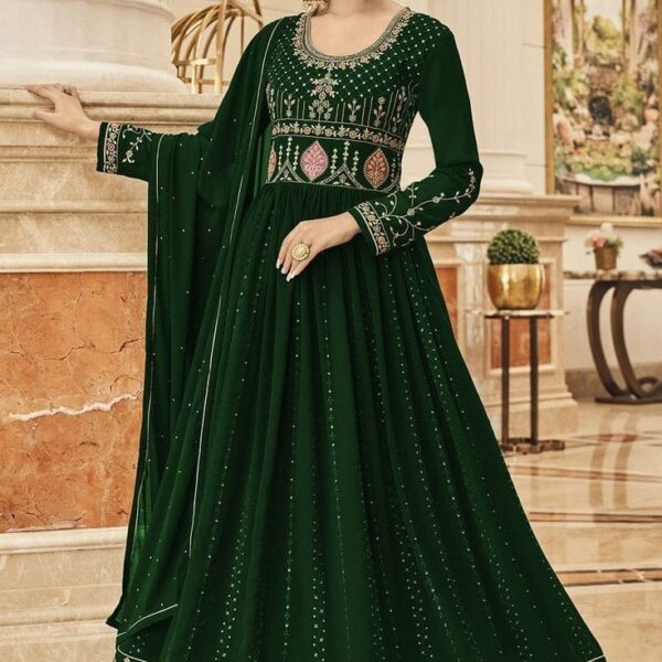 Soft Georgette Embroidery Work