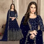 Semi –Stitched Soft Georgette Embroidery Work