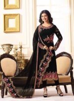 Semi –Stitched Soft Georgette Embroidery Work