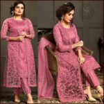 Semi –Stitched Soft Georgette Embroidery Work